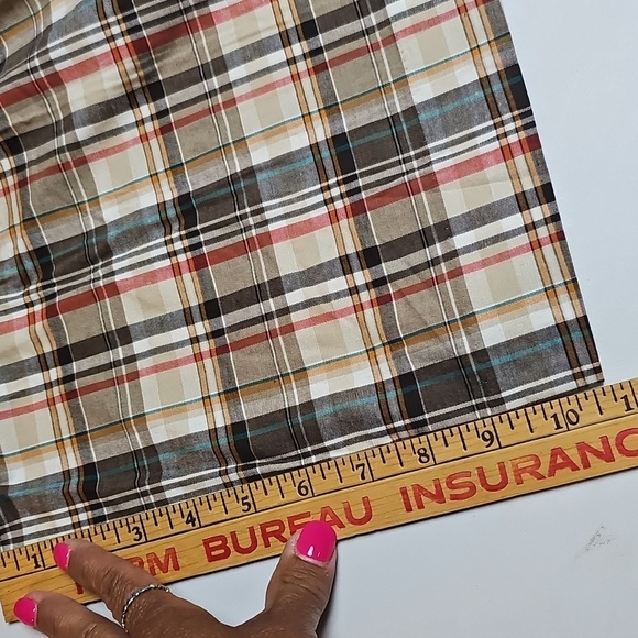 Croft And Barrow Plaid Bermuda Shorts Sz 14 - Picture 10 of 11